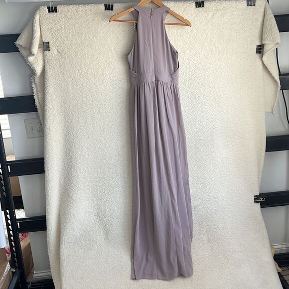 TFNC Prague Maxi Dress Light Grey‎ Size Small UK 8 - Picture 9 of 12
